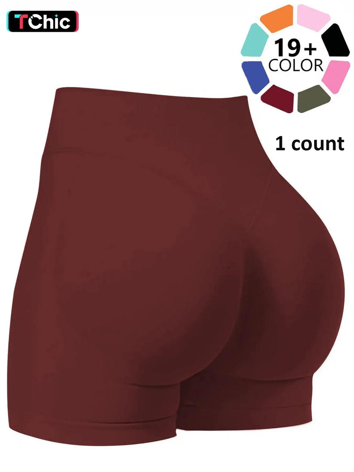 Women's Seamless Biker Shorts, 1-5 Pack Invisible Scrunch Butt Lifting Gym Shorts, Breathable High Stretch Sportswear for Indoor and Outdoor Activities