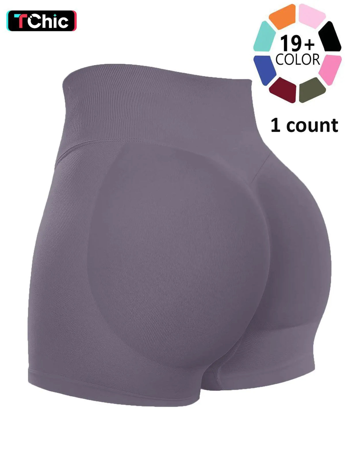 Women's Seamless Biker Shorts, 1-5 Pack Invisible Scrunch Butt Lifting Gym Shorts, Breathable High Stretch Sportswear for Indoor and Outdoor Activities