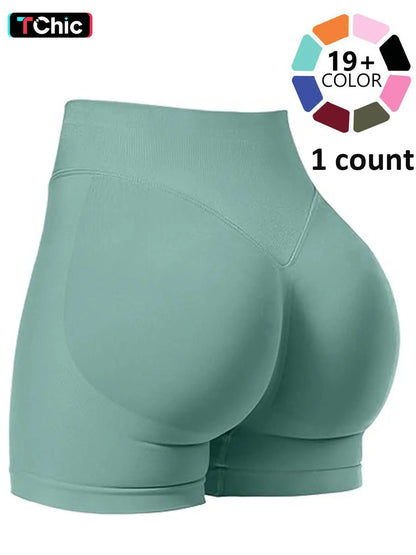 Women's Seamless Biker Shorts, 1-5 Pack Invisible Scrunch Butt Lifting Gym Shorts, Breathable High Stretch Sportswear for Indoor and Outdoor Activities
