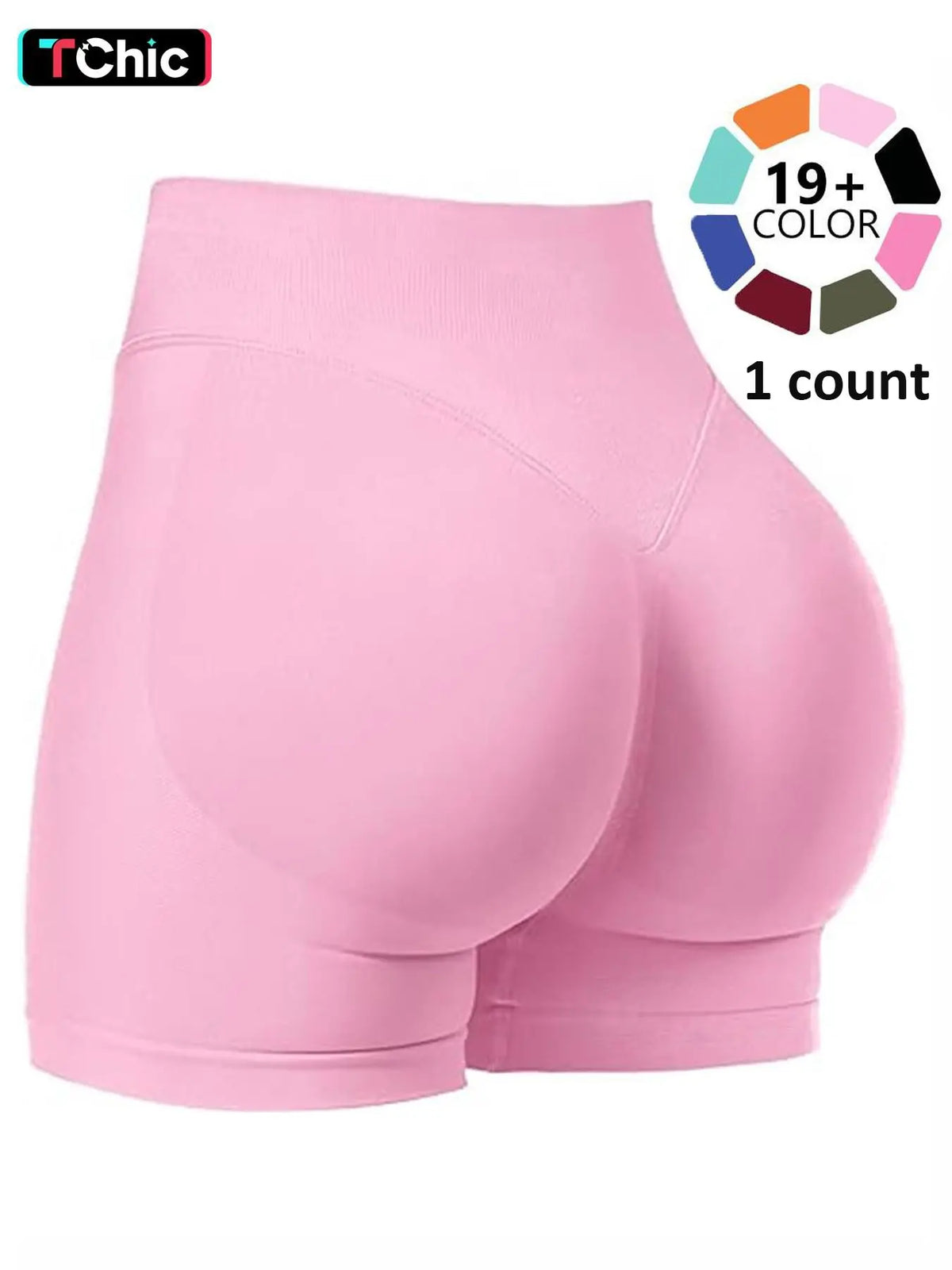 Women's Seamless Biker Shorts, 1-5 Pack Invisible Scrunch Butt Lifting Gym Shorts, Breathable High Stretch Sportswear for Indoor and Outdoor Activities