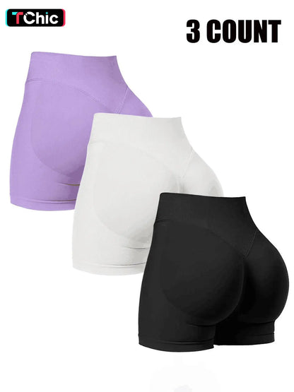 Women's Seamless Biker Shorts, 1-5 Pack Invisible Scrunch Butt Lifting Gym Shorts, Breathable High Stretch Sportswear for Indoor and Outdoor Activities