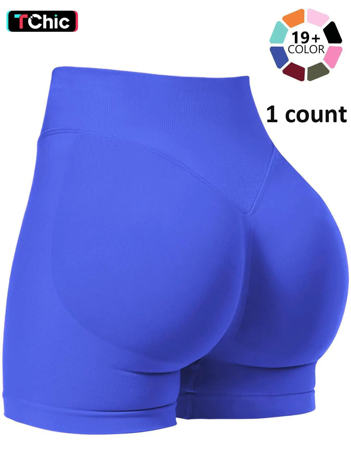 Women's Seamless Biker Shorts, 1-5 Pack Invisible Scrunch Butt Lifting Gym Shorts, Breathable High Stretch Sportswear for Indoor and Outdoor Activities